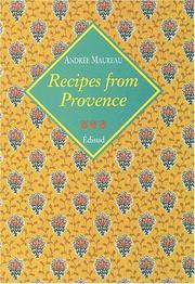 Cover of: Recipes From Provence by Andre Maureau