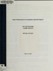 Cover of: [491 Bayshore, Home Depot initial study].