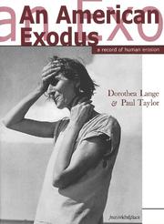 Cover of: An American Exodus by 