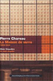 Cover of: La maison de verre / pierre chareau