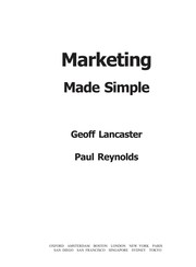 Cover of: Marketing made simple by Geoffrey A. Lancaster