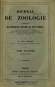 Cover of: Journal de zoologie by 