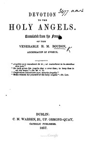 Cover of: Devotion To The Holy Angels
