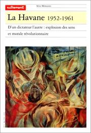 Cover of: La Havane, 1952-1961 by Jacobo Machover