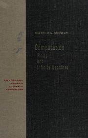 Cover of: Computation: finite and infinite machines