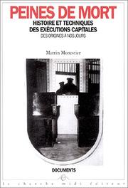 Cover of: Peines de mort by Martin Monestier