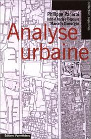 Analyse urbaine by Philippe Panerai