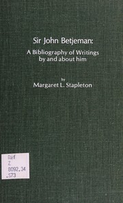 Cover of: Sir John Betjeman: a bibliography of writings by and about him