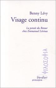 Cover of: Visage continu by Benny Lévy