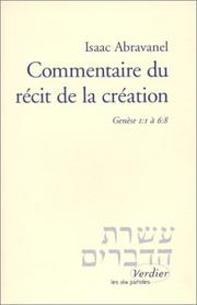 Cover of: Commentaire du récit de la création