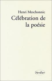 Cover of: Célébration de la poésie