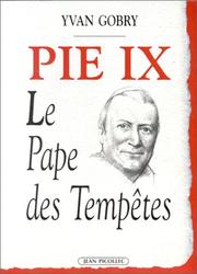 Cover of: Pie IX: Le pape des tempetes