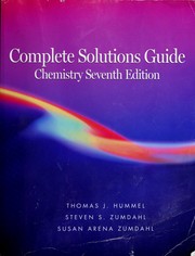 Cover of: Complete Solutions Guide to Accompany Chemistry by Steven S. Zumdahl
