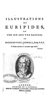 Cover of: Illustrations of Euripides, on the Ion and the Bacchae