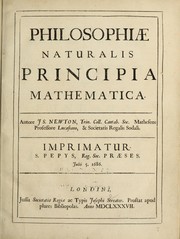 Cover of: Philosophiæ Naturalis Principia Mathematica.