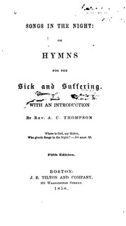 Cover of: Songs in the Night: Or, Hymns for the Sick and Suffering