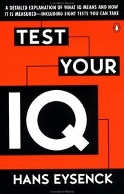 Cover of: Test your IQ