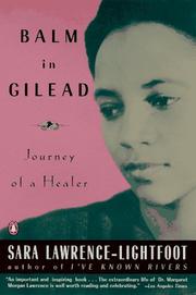 Cover of: Balm in Gilead by Sara Lawrence-Lightfoot