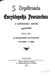Cover of: S. Orgelbranda Encyklopedja powszechna z ilustracjami i mapami.