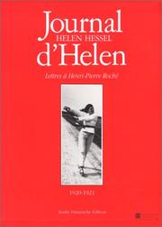 Cover of: Journal d'Helen by Helen Hessel