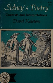 Cover of: Sidney's poetry by David Kalstone