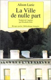 Cover of: La ville de nulle part