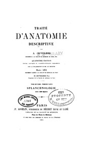 Cover of: Traite d'anatomie descriptive v. 3 pt. 2, 1871