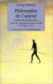 Cover of: Philosophie de l'amour