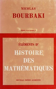 Cover of: Éléments d'histoire des mathématiques