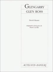 Cover of: Glengarry Glen Ross by David Mamet