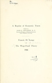 Cover of: [A  refutation of] the wage-fund theory, 1866.