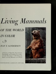 Cover of: Living mammals of the world in color