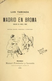Cover of: Madrid en Broma;.cdibujos de Ángel Pons