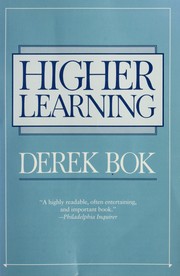 Higher learning by Derek Bok