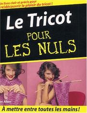 Cover of: Le Tricot