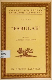 Cover of: Fabulae: Recensuit Antonius Guaglianone