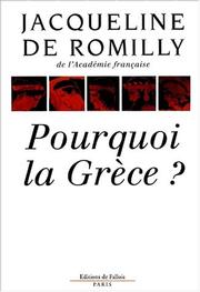 Cover of: Pourquoi la Grèce?
