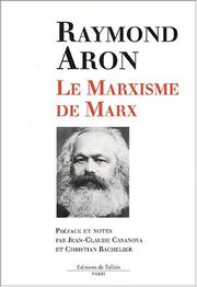 Cover of: Le Marxisme de Marx