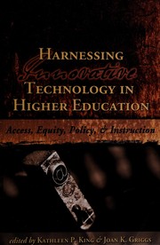 Cover of: Harnessing Innovative Technology in Higher Education by Kathleen P. King
