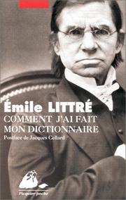 Cover of: Comment j'ai fait mon dictionnaire