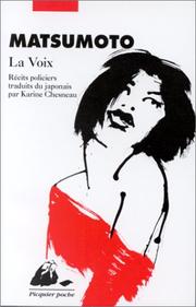 Cover of: La Voix by 松本清張