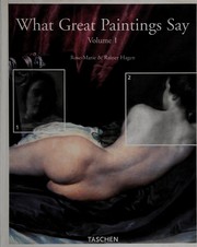 Cover of: What great paintings say.