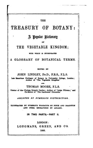 The treasury of botany by John Lindley