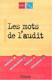 Cover of: Mots de l'audit