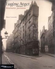Cover of: Eugène Atget : Itinéraires parisiens, Musée Carvavalet