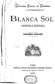 Cover of: Blanca Sol:: (novela social)