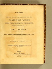 Cover of: Journal of a second voyage for the discovery of a north-west passage from the Atlantic to the Pacific: performed in the years 1821-22-23, in His Majesty's ships Fury and Hecla