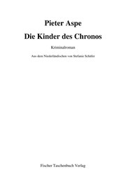 Cover of: Die Kinder des Chronos by Pieter Aspe