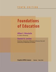 Cover of: Foundations of education by Allan C. Ornstein