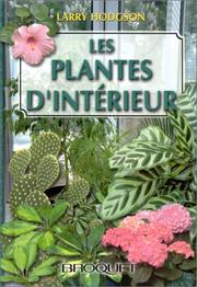 Cover of: Les plantes d'intérieur